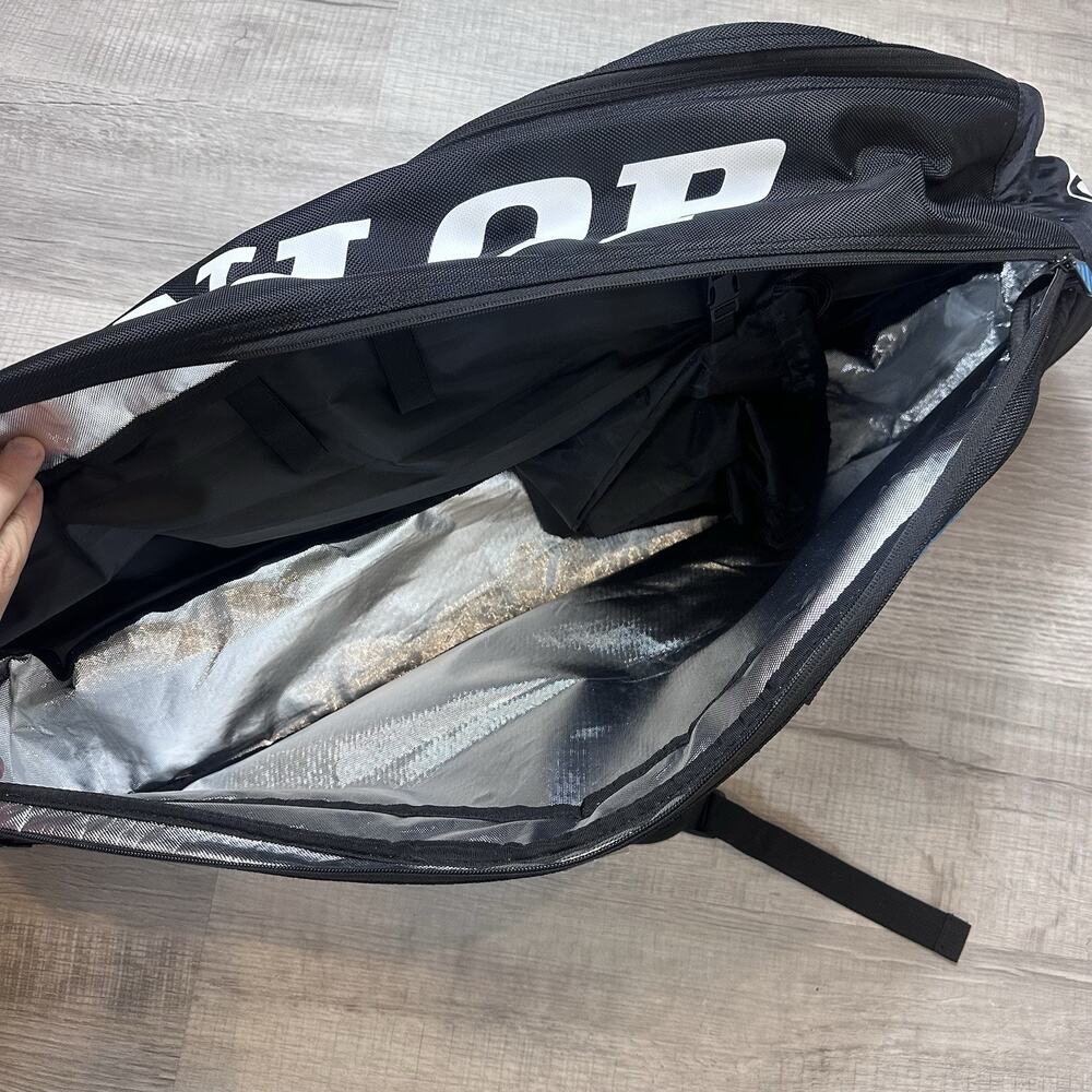 Dunlop Sport Bio Tour 6-Racket (6RKT) Thermo Tennis Racquet Bag Black/Blue NEW - Picture 3 of 6